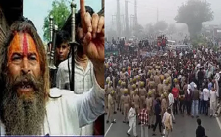 BREAKING : मथुरा में भारी बवाल, फरसा वाले बाबा की हत्या के बाद इलाके में तनाव, दिल्ली-आगरा हाईवे जाम 