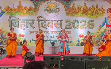 बिहार दिवस पर ACS डॉ. एन विजयलक्ष्मी की भरतनाट्यम प्रस्तुति ने बांधा समां, शक्ति आराधना और देशभक्ति का अद्भुत संगम