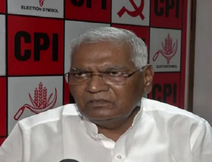 "देश को बीजेपी शासन से मुक्त कराने का आ गया वक्त", झारखण्ड दौरे पर पहुंचे CPI महासचिव डी. राजा की हुंकार