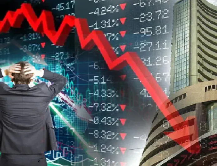 Share Market Crash : शेयर बाजार धड़ाम, सेंसेक्स में 1800 अंक की गिरावट, डॉलर के मुकाबले रुपया पहली बार 93.90 के पार