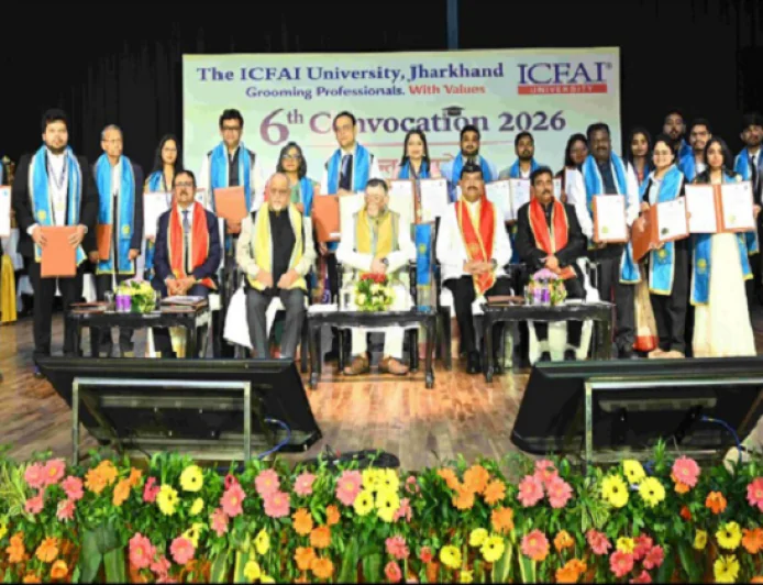 रांची में इक्फाई यूनिवर्सिटी का 6वां दीक्षांत समारोह संपन्न, 292 छात्रों को मिली डिग्री