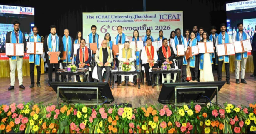 रांची में इक्फाई यूनिवर्सिटी का 6वां दीक्षांत समारोह संपन्न, 292 छात्रों को मिली डिग्री