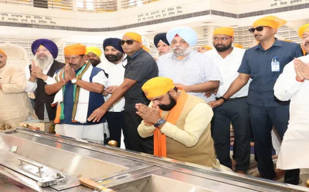 CM सम्राट चौधरी ने तख्त श्रीहरिमंदिर जी में टेका मत्था, प्रदेश की सुख, शांति एवं समृद्धि की कामना की