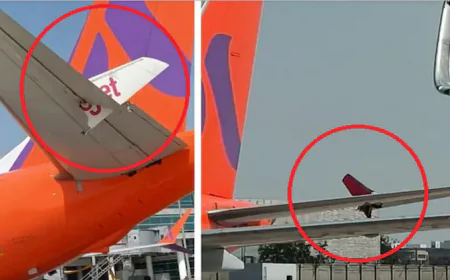 BREAKING : दिल्ली एयरपोर्ट पर टला बड़ा हादसा, आपस में टकराए दो विमानों के विंग, मची अफरा-तफरी