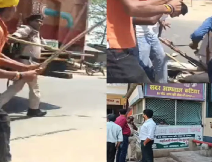 पुलिस हिरासत में युवक की मौत के बाद भारी बवाल, आक्रोशितों ने पुलिसकर्मियों को दौड़ा-दौड़ाकर पीटा