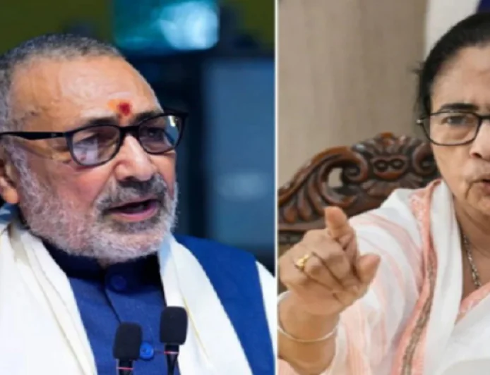 TMC के 'इश्तेहार' पर मचा सियासी बवाल, गिरिराज सिंह का ममता बनर्जी पर वार, कहा : दीदी का हिडन एजेंडा आया सामने 