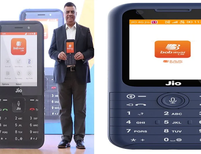 जियोफोन पर मिलेगी रोजमर्रा की बैंकिंग, bob World Lite ऐप लॉन्च