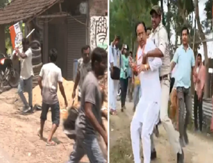 BIG NEWS : प.बंगाल में वोटिंग के बीच हिंसा, कुमारगंज में BJP उम्मीदवार को दौड़ाकर पीटा, भाजपा प्रत्याशी की कार पर हमला, मुर्शिदाबाद में भिड़े ममता-हुमांयू कबीर समर्थक