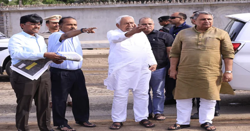 एक्शन में CM नीतीश, दानापुर-बिहटा एलिवेटेड रोड का किया निरीक्षण, अधिकारियों को दिया ये निर्देश 