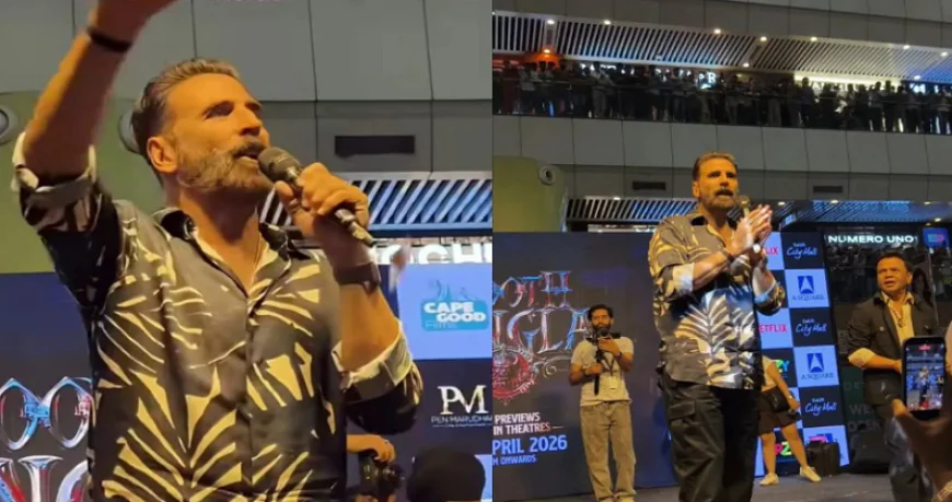 'भूत बंगला' के प्रमोशन में जुटे अक्षय कुमार, ग्रेटर नोएडा के मॉल में एक झलक पाने के लिए बेकाबू हुए फैंस, भीड़ देख गदगद हुए 'खिलाड़ी कुमार'