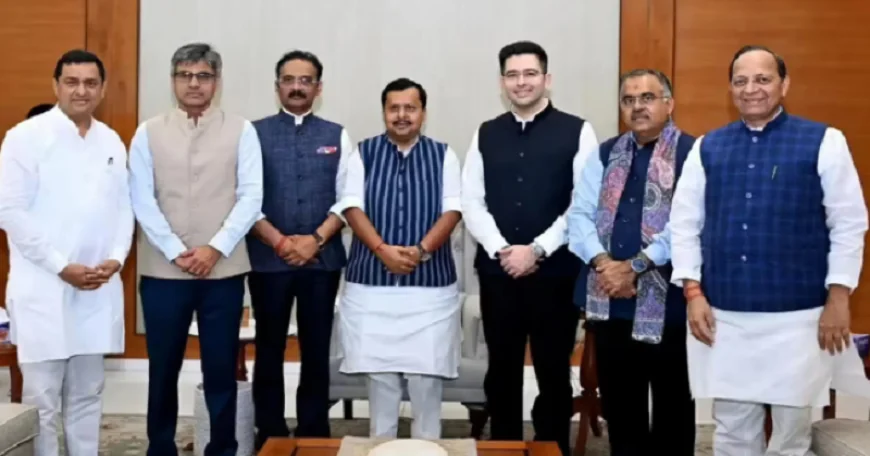 आम आदमी पार्टी को लगा बड़ा झटका, AAP के 7 सांसदों के भाजपा में विलय को मंजूरी, राज्यसभा चेयरमैन ने दी अनुमति