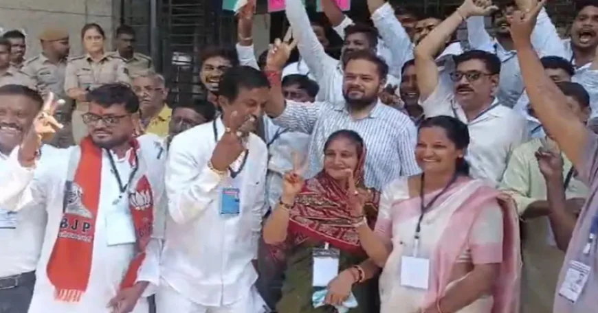 Gujarat Nagar Nikay Election Result : गुजरात नगर निकाय चुनाव में भगवा का जलवा, सभी 15 निगमों में BJP की जीत, सूरत में AAP का सूपड़ा साफ