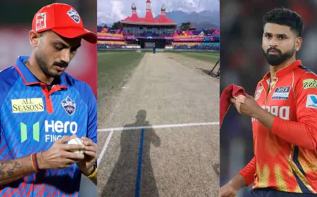 PBKS vs DC Pitch Report : धर्मशाला में आज पंजाब-दिल्ली की टक्कर, जानिए किसे मिलेगा पिच और मौसम का फायदा