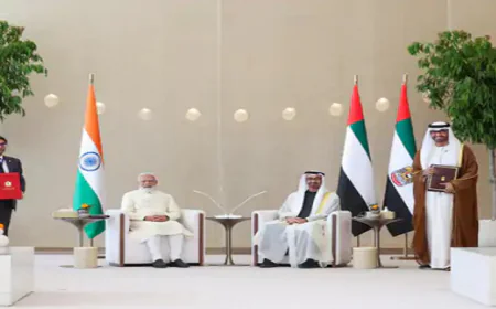 PM मोदी का UAE दौरा खत्म, LPG समेत कई बड़े समझौतों पर बनी सहमति, 5 अरब डॉलर निवेश का ऐलान