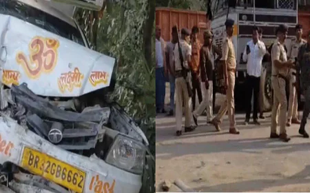 BREAKING : खगड़िया में भीषण सड़क हादसा, ट्रक ने ऑटो को रौंदा, 7 की दर्दनाक मौत, मची चीख-पुकार