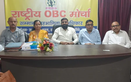 जातीय जनगणना में ओबीसी का कॉलम न होने पर राष्ट्रीय ओबीसी मोर्चा ने जताया विरोध