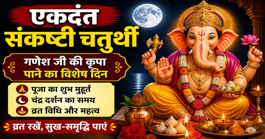 कब है एकदंत संकष्टी चतुर्थी? नोट कर लें तारीख, जानिए शुभ मुहूर्त और चंद्रोदय समय