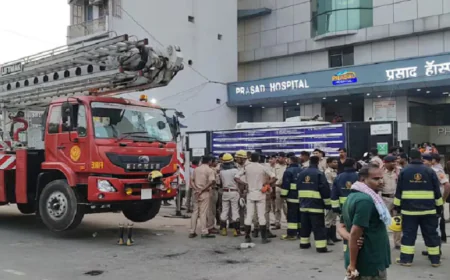 मुजफ्फरपुर में दर्दनाक हादसा, अस्पताल में लगी आग से 5 की मौत, सवाल पूछने पर स्वास्थ्य मंत्री निशांत कुमार ने साधी चुप्पी, जोड़े हाथ 
