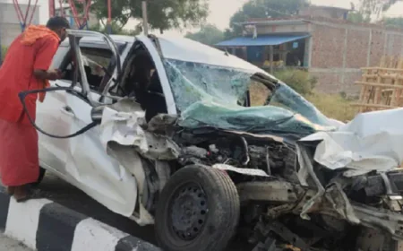 BIG NEWS : बेलगाम रफ्तार का कहर, अर्टिगा कार और ट्रेलर की जोरदार भिड़ंत, झारखण्ड के 4 लोगों की दर्दनाक मौत, मची चीख-पुकार