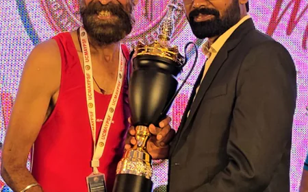 योगासन प्रतियोगिता में रांची के जगदीश सिंह बने चैम्पियन ऑफ चैम्पियन के रनर अप