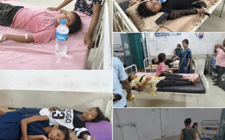 गढ़वा के कस्तूरबा विद्यालय में ख़राब भोजन और टंकी के दूषित पानी पीने के कारण 100 से अधिक छात्राएं बीमार