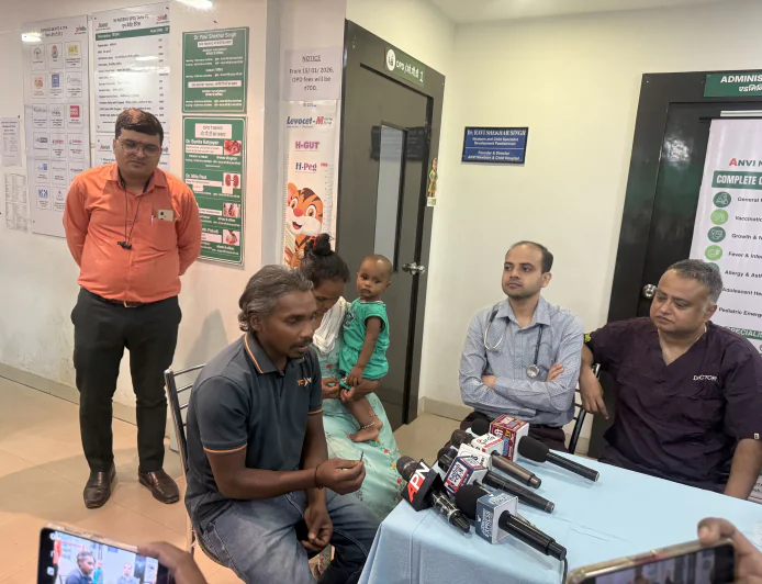 1 साल के बच्चे ने निगल ली थी कांटी, समय पर की गई एंडोस्कोपी प्रक्रिया से बच्चे को बचाया गया