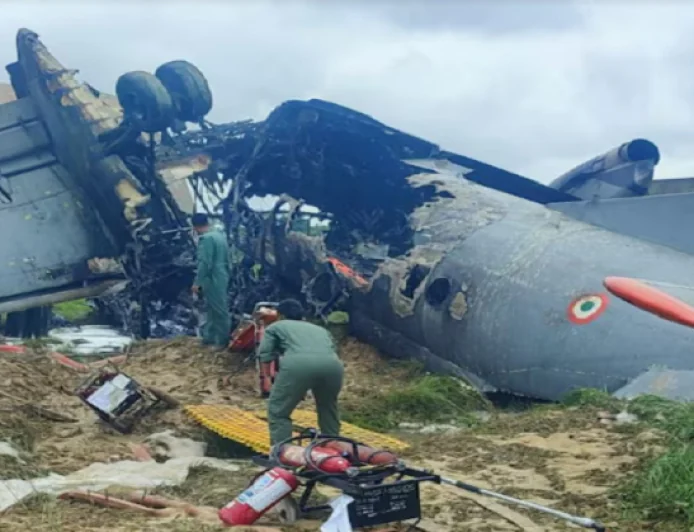 असम के जोरहाट में भारतीय वायुसेना का AN-32 विमान क्रैश, IAF के 5 जवान शहीद, लैंडिंग के दौरान हुआ हादसा