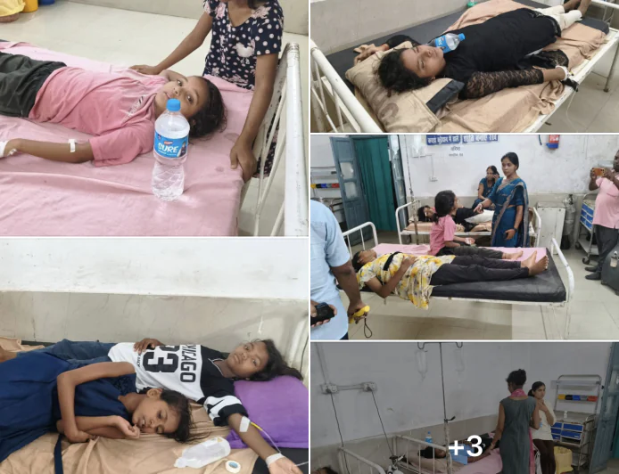 गढ़वा के कस्तूरबा विद्यालय में ख़राब भोजन और टंकी के दूषित पानी पीने के कारण 100 से अधिक छात्राएं बीमार
