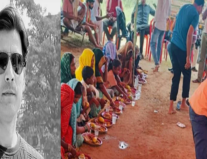 भरत तिवारी के ब्रह्मभोज में उमड़ा जनसैलाब, ढाई घंटे में 3000 से अध‍िक लोगों ने क‍िया भोजन, भोजपुर पुल‍िस-प्रशासन अलर्ट