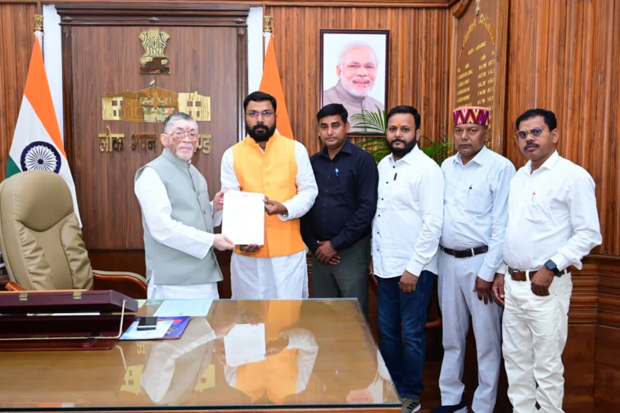 त्रिस्तरीय पंचायत प्रतिनिधि संघ का शिष्टमंडल  मिला राज्यपाल से, सौंपा ज्ञापन 
