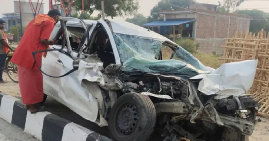 BIG NEWS : बेलगाम रफ्तार का कहर, अर्टिगा कार और ट्रेलर की जोरदार भिड़ंत, झारखण्ड के 4 लोगों की दर्दनाक मौत, मची चीख-पुकार