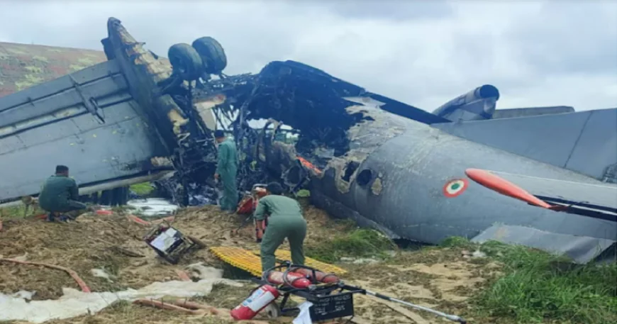 असम के जोरहाट में भारतीय वायुसेना का AN-32 विमान क्रैश, IAF के 5 जवान शहीद, लैंडिंग के दौरान हुआ हादसा