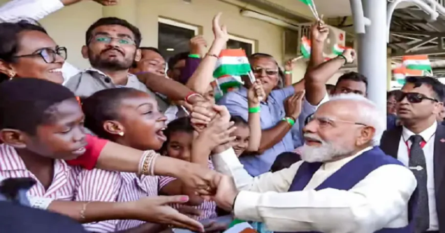 सेशेल्स में पीएम मोदी का भव्य स्वागत, राष्ट्रपति हर्मिनी के साथ पहुंचे बॉटनिकल गार्डन