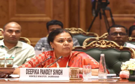पंचायतों के लिए 14,231 करोड़ की अनुदान राशि, 16वें वित्त आयोग की कार्यशाला में झारखंड की दमदार पैरवी, मंत्री दीपिका ने उठाई अहम मांगें