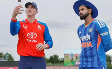 India VS England 3rd T20 Match : भारत-इंग्लैंड का तीसरा टी20 मैच आज, पहली जीत की तलाश में भारतीय टीम, वैभव का कट सकता है पत्ता