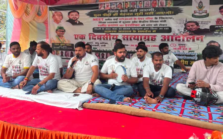 NEET पेपर लीक मामले को लेकर राजद का एक दिवसीय सत्याग्रह आंदोलन