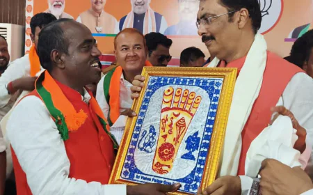भाजपा प्रदेश कार्यालय में मनोज कुमार का भव्य स्वागत, भारी संख्या में समर्थकों के साथ ग्रहण की पार्टी की सदस्यता