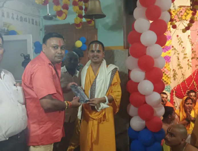 गुरु पूर्णिमा पर भाजपा नेताओं ने श्री रामानुज मठ में पूज्य स्वामी वेंकटेश प्रपन्नाचार्य जी का किया सम्मान