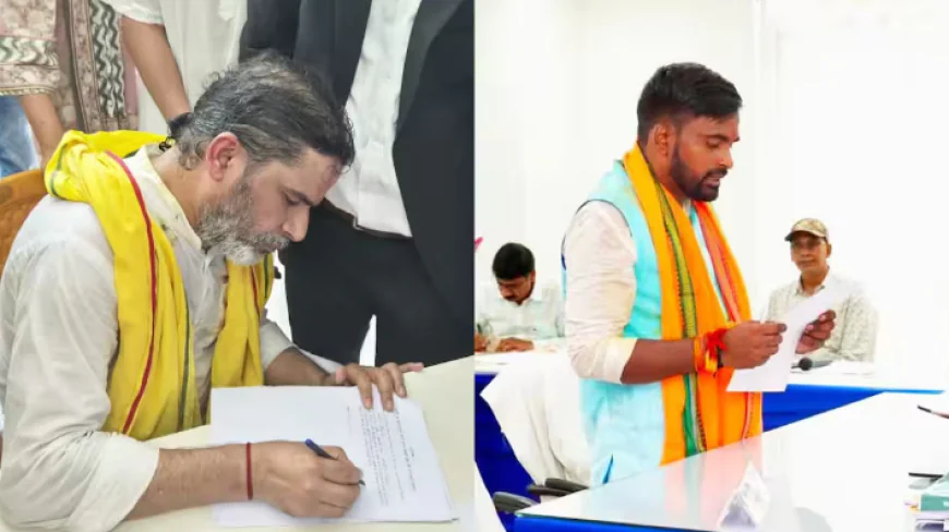बांकीपुर विस उपचुनाव : प्रशांत किशोर और नीरज सिन्हा ने भरा नामांकन, रोड शो से दिखाया दम