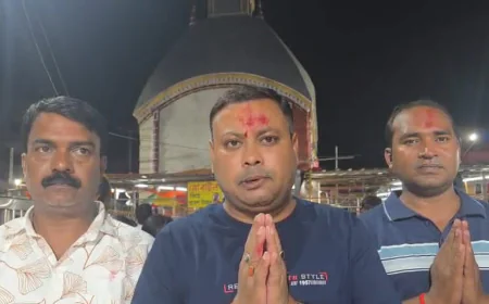 सावन में मां तारापीठ पहुंचे भाजपा नेताओं ने की पूजा-अर्चना, प्रदेश व देश की सुख-समृद्धि की कामना