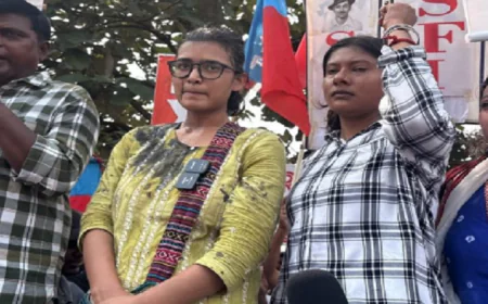 रांची में AISA अध्यक्ष नेहा बोरा पर फेंकी गई स्याही, परीक्षा धांधली के खिलाफ घेरने निकली थीं विधानसभा, बोले CM हेमंत सोरेन : छात्रों से बातचीत को तैयार हैं हम