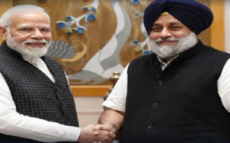 PM मोदी से दिल्ली में मिले सुखबीर बादल, पंजाब में दोबारा अकाली-BJP गठजोड़ के संकेत, बोले केजरीवाल : ना-ना करते प्यार तुम्हीं से कर बैठे