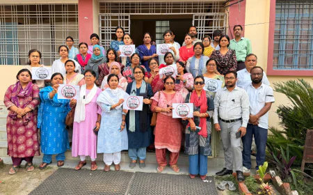 प्रस्तावित बिहार विश्वविद्यालय कानून 2026 के विरोध में जीबीएम कॉलेज एवं गया कॉलेज शिक्षक संघ ने एक साथ किया प्रदर्शन