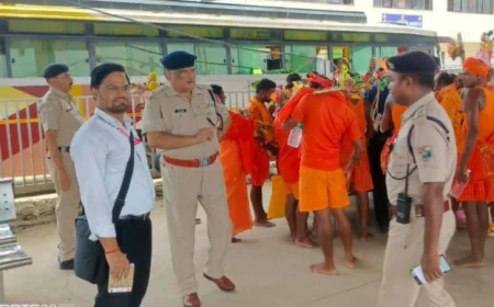 श्रावणी मेले को लेकर गया स्टेशन पर RPF का विशेष चेकिंग अभियान, कांवड़ियों को सुरक्षा नियमों के प्रति किया जागरूक