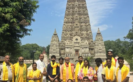 चिन्मय मिशन के 75 वर्ष के अमृतकाल में गया जी पहुँची आध्यात्मिक भारत भ्रमण यात्रा