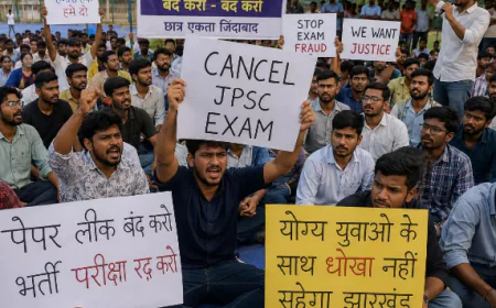 झारखंड छात्र आंदोलन : 500 प्रदर्शनकारियों पर FIR, 6 छात्र अब भी अनशन पर, बोले : दुर्भाग्य है CM नहीं सुन रहे हमारी बात