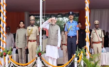 राज्यपाल संतोष कुमार गंगवार ने उपराजधानी में फहराया तिरंगा, परीक्षाओं में कदाचार की निंदा की