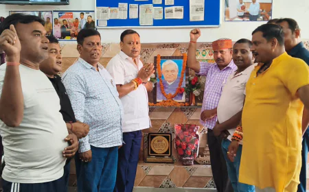 अटल जी की पुण्यतिथि पर भाजपा किसान मोर्चा कार्यालय में श्रद्धांजलि सभा
