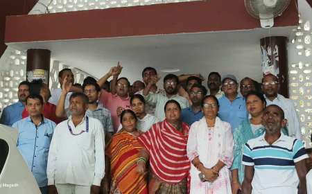 बिहार विश्वविद्यालय विधेयक के विरोध में गरजे एमयू के शिक्षक-कर्मचारी, प्रशासनिक भवन के समक्ष प्रदर्शन, विधेयक वापस लेने की मांग