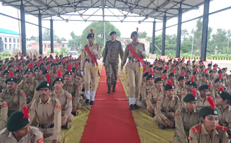 बाजार समिति में आयोजित हुआ 27 बिहार बटालियन एनसीसी का दस दिवसीय सीएटीसी-4 कैंप